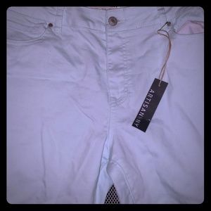 Stretchy seafoam green jeans